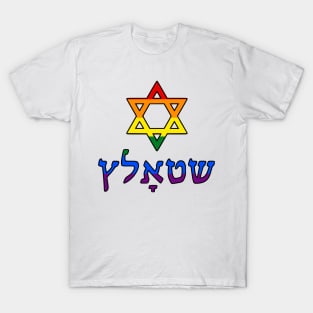 Shtolts - Pride (LGBTQ Pride Colors, w/ Mogen Dovid) T-Shirt